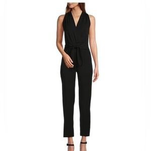 ANTONIO MELANI Black Sleeveless Jumpsuit